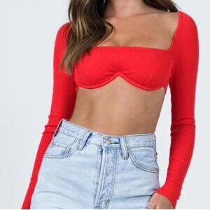 Princess polly red long sleeve